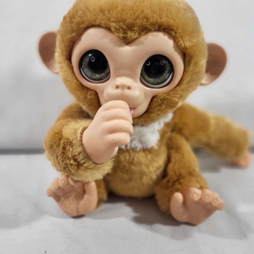 FurReal Friends Cuddles My Giggly Monkey 2012 Playful Interactive Toy WORKS